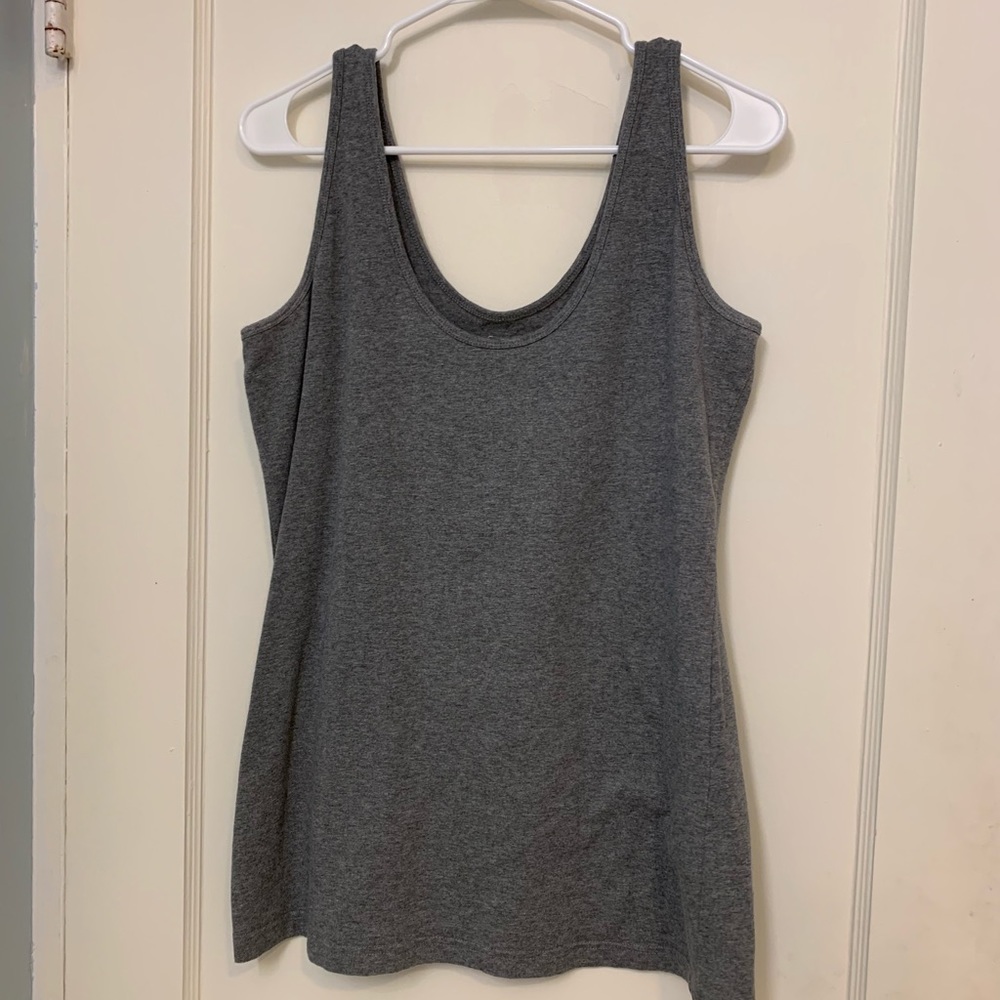 Dark grey layering tank
